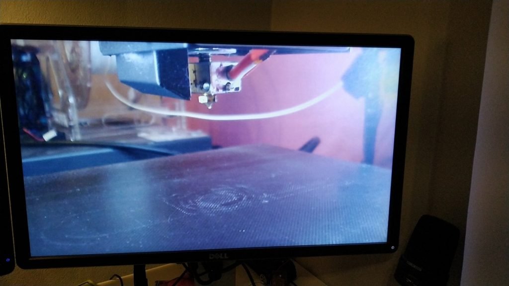 Drukowanie 3D zdalne. Mocowanie do kamery Tracer HD720P do drukarki Anycubic i3 Mega.